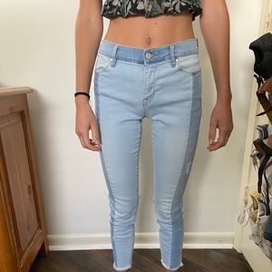 Jeans with denim detail